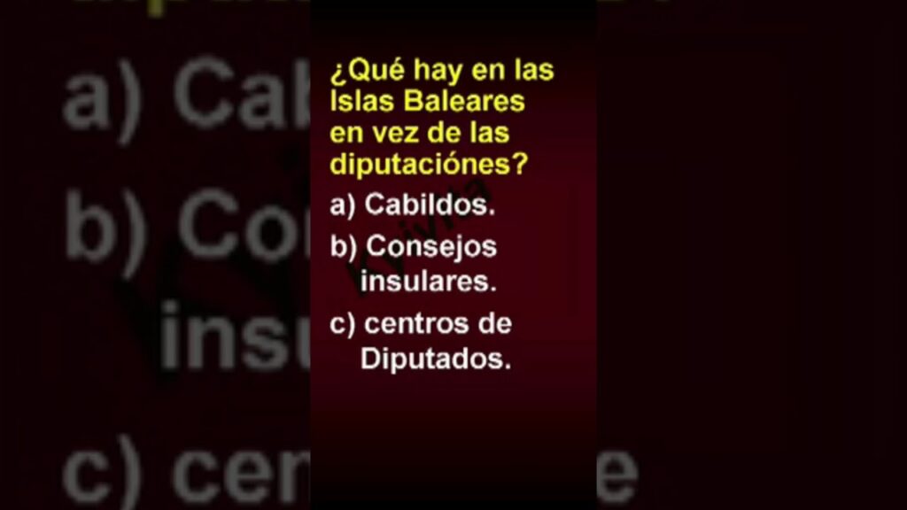 islas baleares en vez de diputaciones