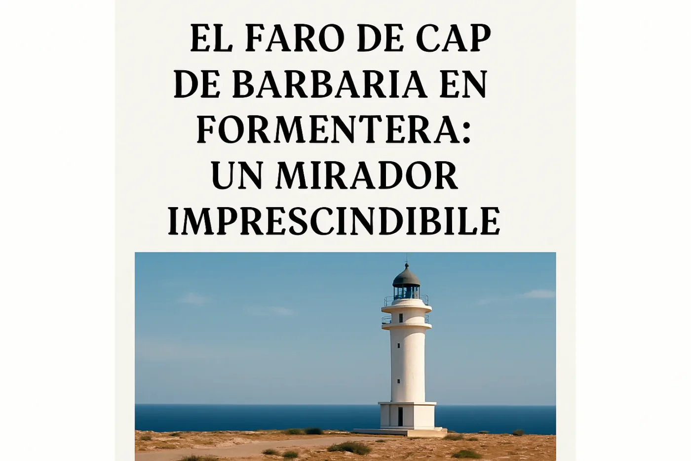 El-Faro-de-Cap-de-Barbaria-en-Formentera-un-mirador-imprescindible - Baleares Noticias 24h El Faro de Cap de Barbaria en Formentera: un mirador imprescindible