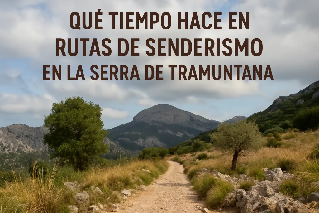 qué tiempo hace en Rutas de senderismo en la Serra de Tramuntana en Mallorca