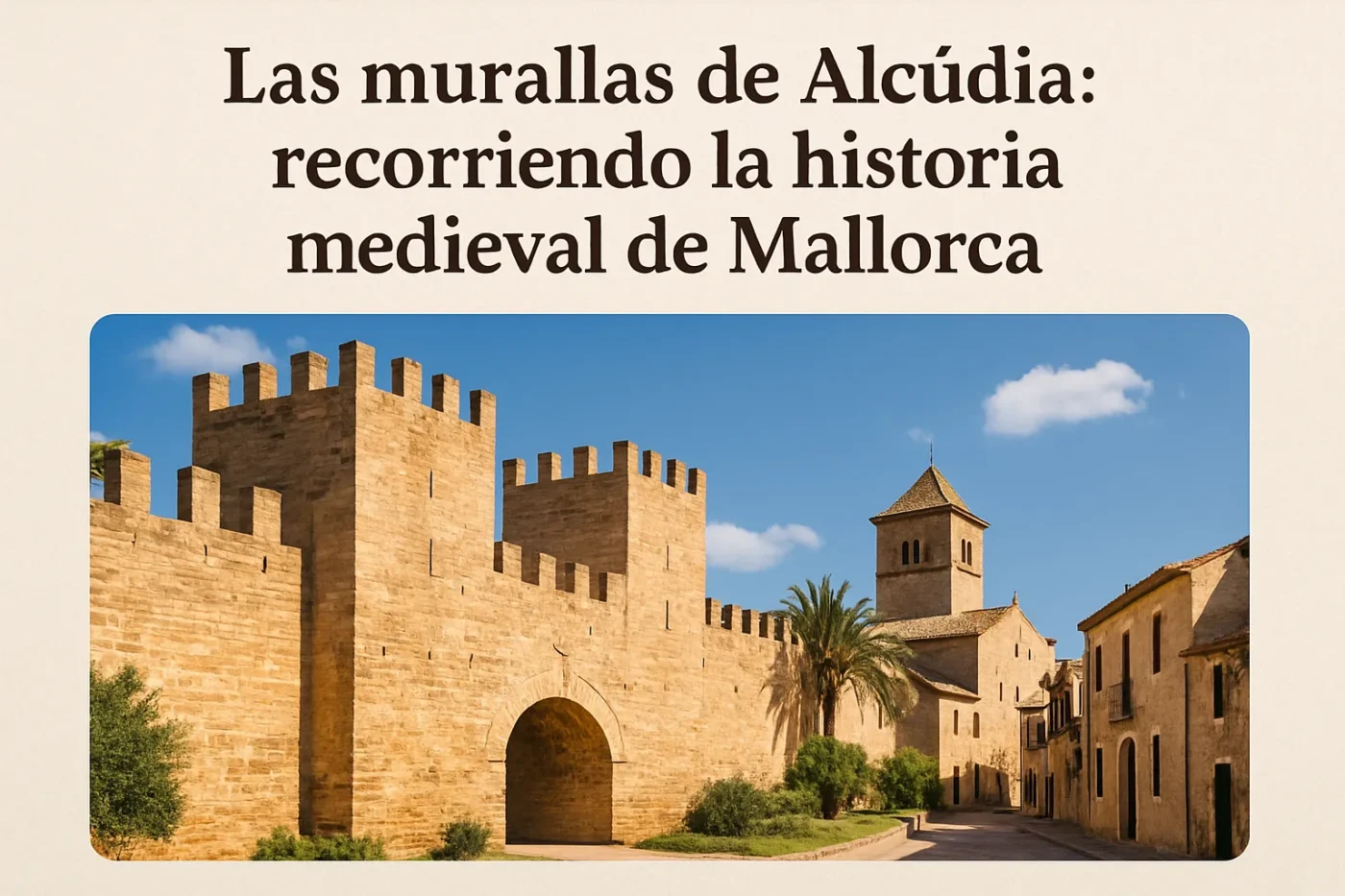 Las-murallas-de-Alcudia-recorriendo-la-historia-medieval-de-Mallorca - Baleares Noticias 24h Las murallas de Alcúdia: recorriendo la historia medieval de Mallorca