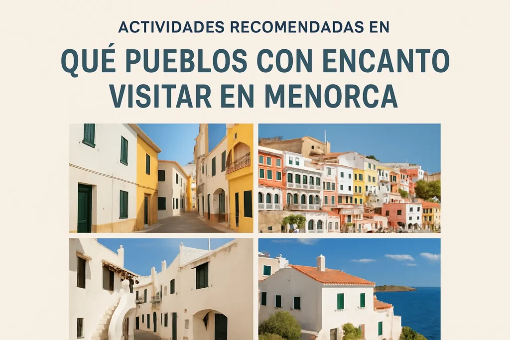 actividades recomendadas en Qué pueblos con encanto visitar en Menorca