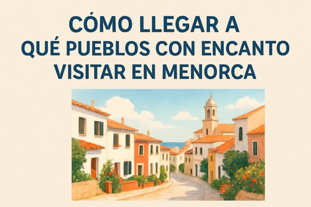 cómo llegar a Qué pueblos con encanto visitar en Menorca