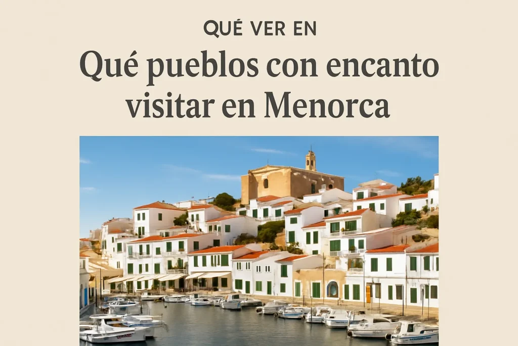 qué ver en Qué pueblos con encanto visitar en Menorca