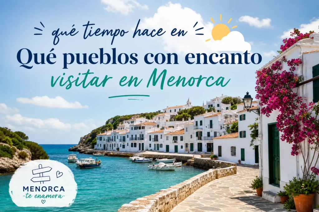 qué tiempo hace en Qué pueblos con encanto visitar en Menorca
