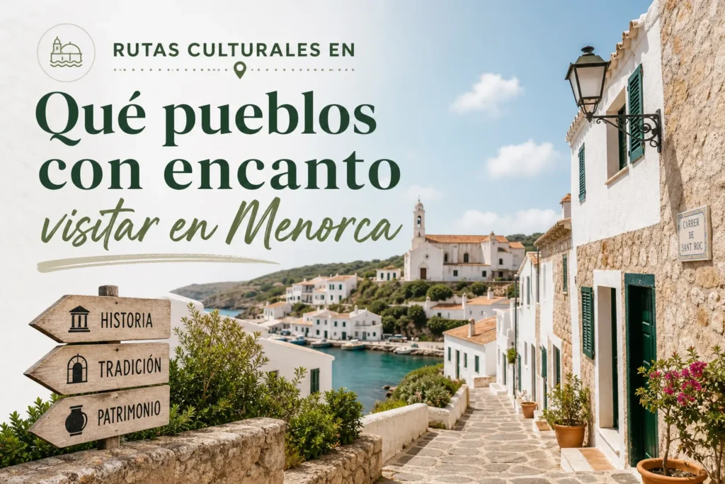 rutas culturales en Qué pueblos con encanto visitar en Menorca