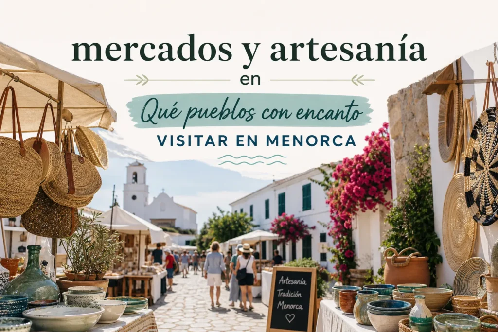 mercados y artesanía en Qué pueblos con encanto visitar en Menorca